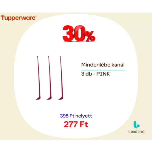 Mindenlébe kanál - 3 db PINK