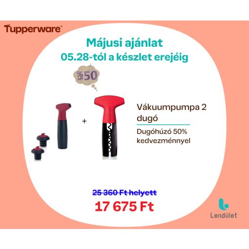 Vákumpumpa + Dugóhúzó 50% kedvezménnyel