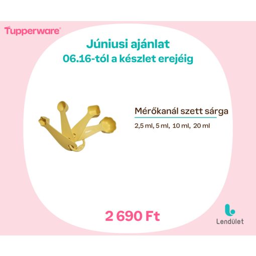 Mérőkanál Szett -sárga