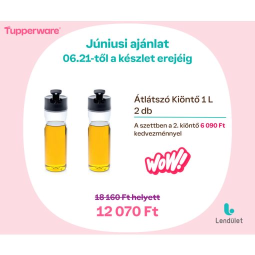 Átlátszó Kiöntő 1 L szett