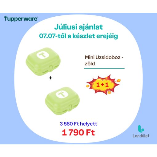 Mini Uzsidoboz - Zöld    1+1 akcióban