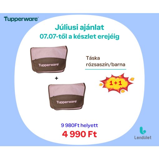 Táska rózsaszín/barna  1+1 akcióban