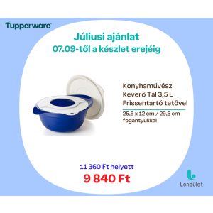 Konyhaművész Keverőtál 3,5 L Frissentartó tetővel