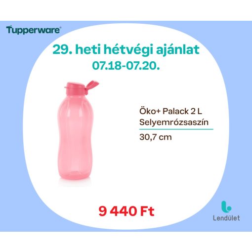 Öko+ Palack 2 L - selyemrózsaszín