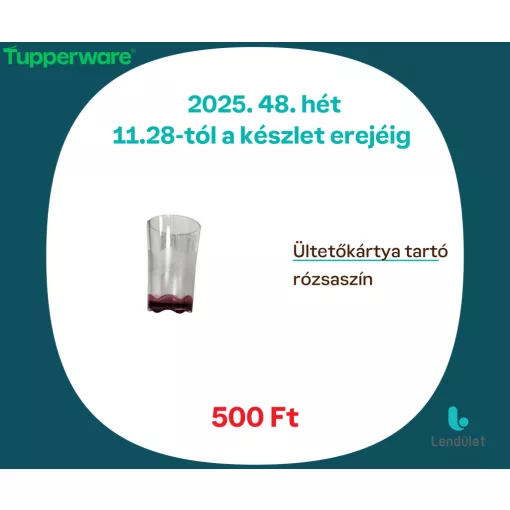 Ültetőkártya tartó - rózsaszín