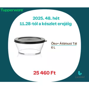 Öko+ Átlátszó Tál - 6 L