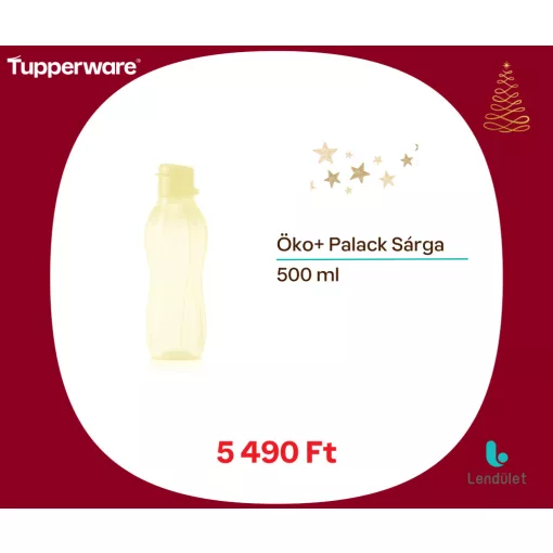 Öko+ Palack 500 ml (kipattintható kupakkal) sárga