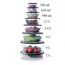 Öko+ Átlátszó Tál 480 ml