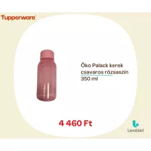Öko+ Palack 350 ml csavaros rózsaszín