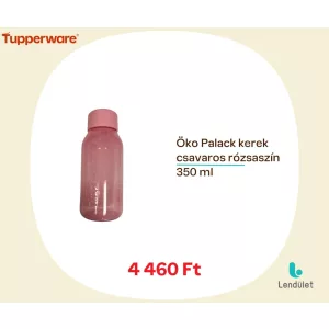 Öko+ Palack 350 ml csavaros rózsaszín