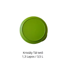 Kristály tető - zöld - 1,3 lapos /3,5 L