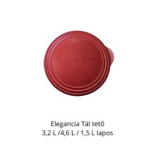 Elegancia Tál tető - bordó  3,2 L /4,6 L / 1,5 lapos