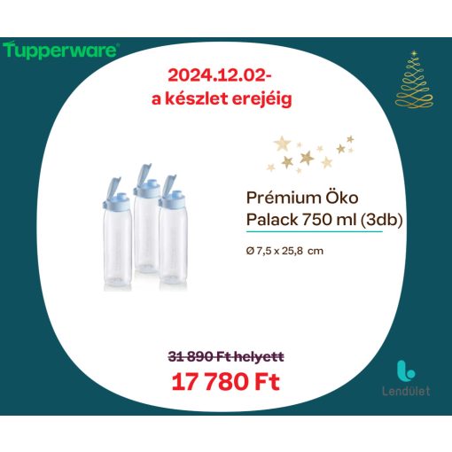 Prémium Öko Palack 750 ml (3 db)